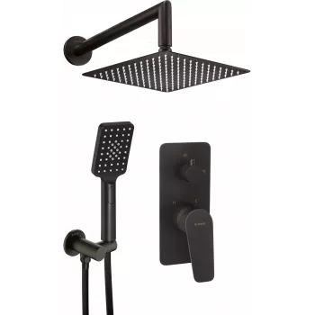 DEANTE Concealed Shower Set Arnika Nero Matte Black