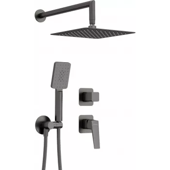 DEANTE Concealed Shower Set Chrome 250mm Rain Shower with Hand Shower
