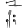DEANTE Concealed Shower Set Chrome 250mm Rain Shower with Hand Shower