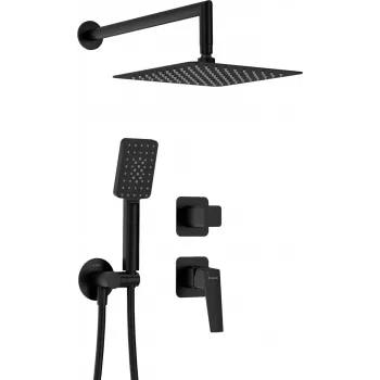 DEANTE Concealed Shower Set Chrome 250x250mm Square Rain Shower Head with Hand Shower