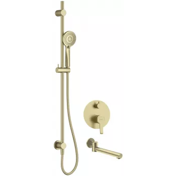 DEANTE Concealed Shower Set with Bath Spout Glamour Matte Black
