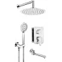 DEANTE Concealed Shower Set with Bath Spout - Matte Black
