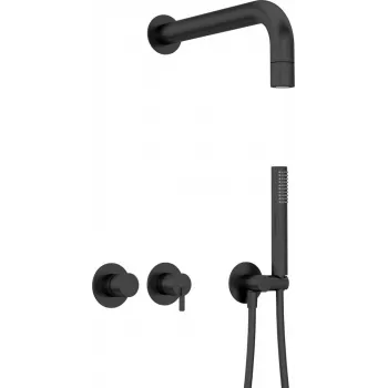 DEANTE Concealed Shower Set with Hand Shower - Horizontal Mixer - Chrome
