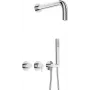 DEANTE Concealed Shower Set with Hand Shower - Horizontal Mixer - Matte Black