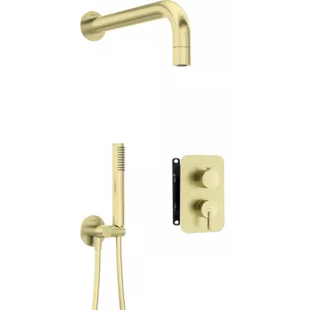 DEANTE Concealed Shower Set with Mixer BOX - Hand Shower Chrome