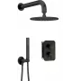 DEANTE Concealed Shower Set with Mixer Box - Overhead Shower, Chrome, Arnika Series