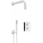 DEANTE Concealed Shower Set with Mixer BOX - with Hand Shower, Chrome, 250 mm Rain Shower