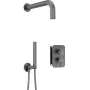 DEANTE Concealed Shower Set with Mixer BOX - with Hand Shower, Chrome