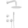 DEANTE Concealed Shower Set with Overhead Shower - Matte Black