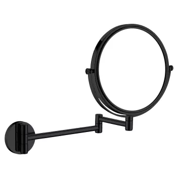 DEANTE Cosmetic Mirror on a Movable Arm - Double-Sided, 1x/3x Magnification, Wall-Mounted, Chrome
