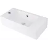 DEANTE Countertop Ceramic Washbasin with Tap Hole Left - White Glossy