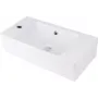 DEANTE Countertop Ceramic Washbasin with Tap Hole Left - White Glossy