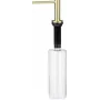 DEANTE Dishwashing Liquid Dispenser with Integrated Brush, 280 ml, Brushed Stainless Steel & Black