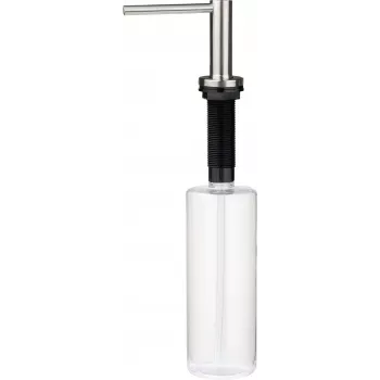 DEANTE Dishwashing Liquid Dispenser with Sponge Holder, 380 ml, Black