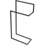 DEANTE Double Floor Hanger - Adjustable Garment Rack with Shoe Shelf, Black/Silver
