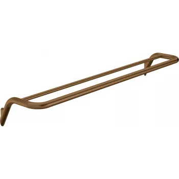 DEANTE Double Towel Rack - Wall Mounted, Matte Black, 400 mm
