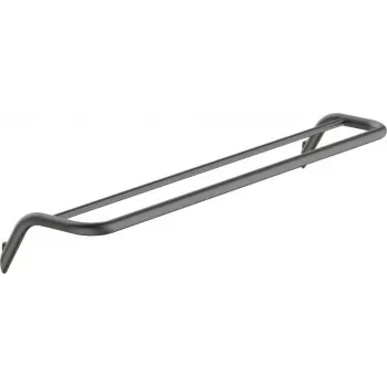 DEANTE Double Towel Rack Wall-Mounted Stainless Steel Matt Black 450mm Orea