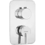 DEANTE External Element for Mixer BOX - Chrome, Single Lever, Wall-Mounted