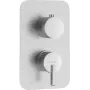 DEANTE External Element for Mixer BOX - Chrome, Square Rosette, Single Lever, Ceramic Cartridge 35 mm