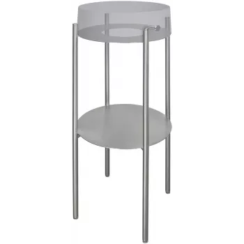 DEANTE CKS_F36A Floor-Standing Bathroom Console White Glossy, 2 Soft-Close Drawers, Cersanit CREA 80cm Compatible