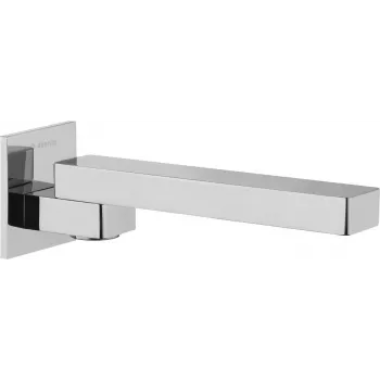 DEANTE Foldable Bath and Washbasin Spout - 215 mm, Chrome, Wall-Mounted Dual Handle Faucet