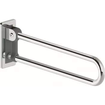 DEANTE Folding Wall Bracket 70 cm White Steel Space-Saving Shelf Support