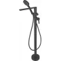 DEANTE Freestanding Bathtub Mixer with Shower Set - Arnika Series, Black Matte