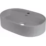 DEANTE Granite Countertop Washbasin with Faucet Island - Oval, Black, Matte