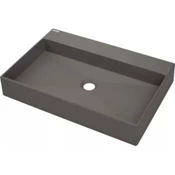DEANTE Granite Countertop Washbasin with Tap Hole - 60x40 cm Anthracite