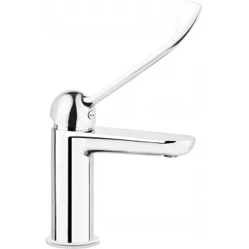 DEANTE Hiacynt Basin Mixer with Temperature Limitation, Chrome, Single Lever, Brass