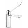 DEANTE Hiacynt Basin Mixer with Temperature Limitation, Chrome, Single Lever, Brass