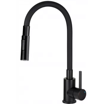 DEANTE Kitchen Faucet with Bent Spout - 2 Types of Spray