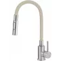 DEANTE Kitchen Faucet with Bent Spout - 2 Types of Spray, Chrome