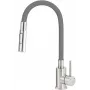 DEANTE Kitchen Faucet with Bent Spout - 2 Types of Spray, Matte Black