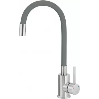 DEANTE Kitchen Faucet with Bent Spout - Single-Lever Chrome Kitchen Mixer