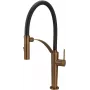 DEANTE Kitchen Faucet with Flexible Spout - 2 Types of Spray, Matte Black