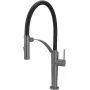 DEANTE Kitchen Faucet with Flexible Spout - 2 Types of Spray, Matte Black