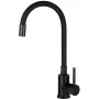 DEANTE Kitchen Faucet with Flexible Spout - Chrome & Matte Black - Single Lever - Moza Series
