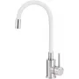 DEANTE Kitchen Faucet with Flexible Spout, Matte Black, Single-Lever Mixer, Arnika Series