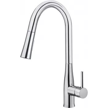 DEANTE Kitchen Faucet with Pull-Out Spout - 2 Jet Types, Chrome