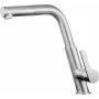 DEANTE Kitchen Faucet with Pull-Out Spout, Chrome, Single-Lever Mixer, 360° Swivel, Brass, Hiacynt Series