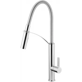 DEANTE Kitchen Faucet with Pull-Out Spout Hiacynt Chrome
