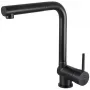 DEANTE Kitchen Faucet with Pull-Out Spout, Matte Black, Brass, Single-Lever, 360° Swivel