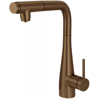 DEANTE Kitchen Faucet with Water Filter Connection and Pull-Out Spout, Chrome