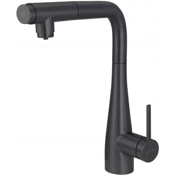 DEANTE Kitchen Faucet with Water Filter Connection and Pull-Out Spout, Polished Chrome