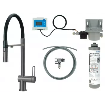 DEANTE Kitchen Faucet with Water Filtration Set, Flexible Spout