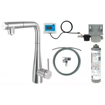 DEANTE Kitchen Faucet with Water Filtration System and Pull-out Spout BREF075M Chrome