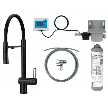 DEANTE Kitchen Faucet with Water Filtration System, Flexible Spout