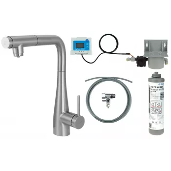 DEANTE Kitchen Faucet with Water Filtration System, Pull-Out Spout