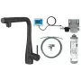 DEANTE Kitchen Faucet with Water Filtration System, Pull-Out Spout, Matte Black